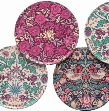 Onderzetters bloemen William Morris style