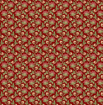 Jingle Bell van Laundry Basket Quilts - Edyta Sitar 10350 R rood