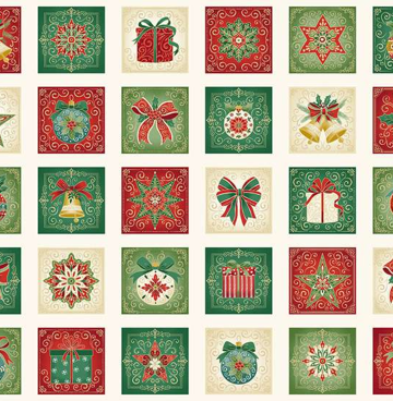 panel kerst vierkantjes Adorn MU221-1