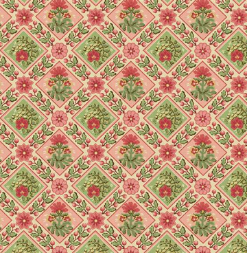 Jingle Bell van Laundry Basket Quilts - Edyta Sitar 10347 E roze