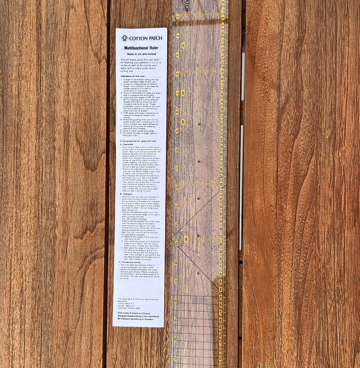 liniaal cm en inch - cotton patch multi functioneel 60 cm