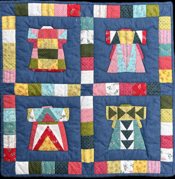 Kimono quiltpakket blauw