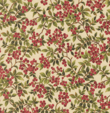 Merry Manor Metallic - Moda 33864-11 cream