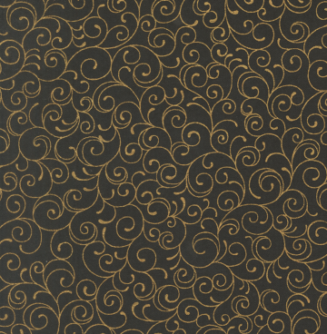 Merry Manor Metallic - Moda 33865-14 EBONY