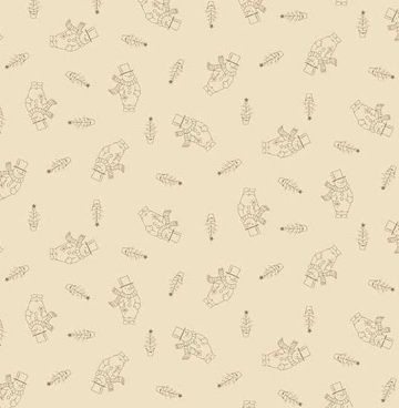 Snow Flurry - Edyta Sitar 10316 N snowman cream