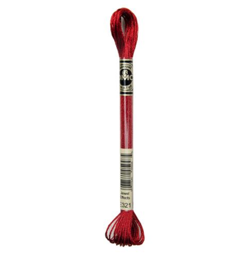 DMC Mouliné metalisse borduurgaren 6 draads 8 meter - Kleur E321