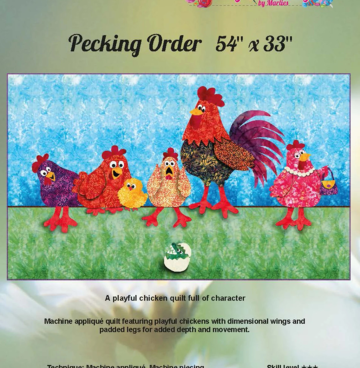 Pecking order - Marlies Janssen  Quiltpakket