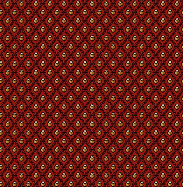 Jo Morton – Trunk Treasures 7460 R Fretwork Scarlet roestbruin