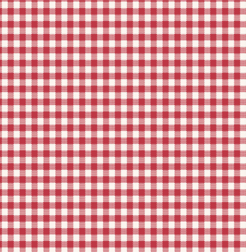 Tilda Dubbelbreed 150018 Gingham rood