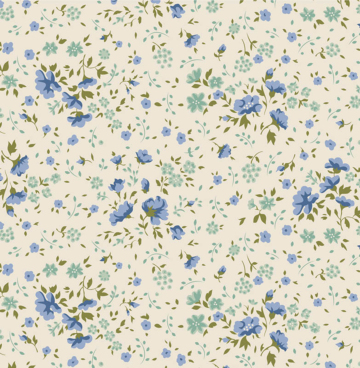 Tilda dubbelbreed 150012 Ellie blauw/teal