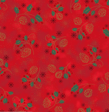 Snow Crystals 4593-402 rood/goud