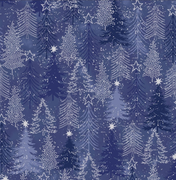 Snow Crystals4593-603 blauw zilver