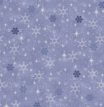 Snow Crystals 4593-611 blauw zilver