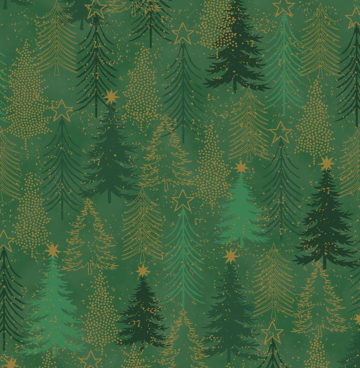 Snow Crystals 4593-811 groen goud