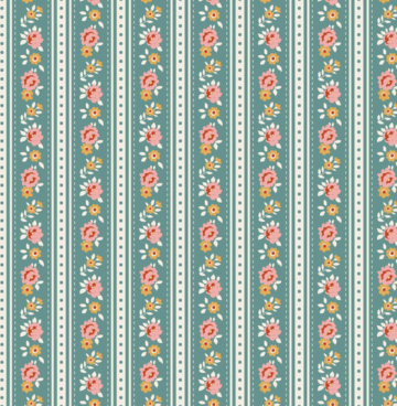 Tilda Village Life 100690 Agnes teal