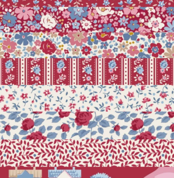 F8 pakketje Tilda (25x55cm) rood
