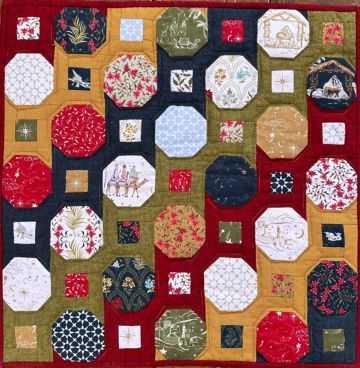 Uitdaging in kerst uitvoering- quiltpakket