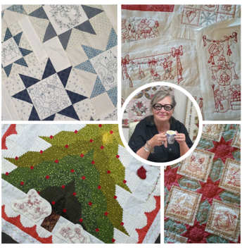 kerstworkshop Les winterstitchery’s met Kristel Salgarollo